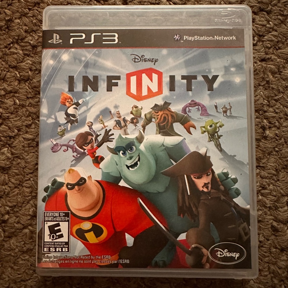 Disney Infinity PS3 Game with Red and Blue Cover